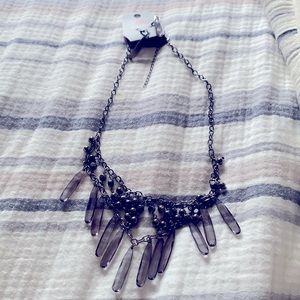 Multicolored necklace/earrings set